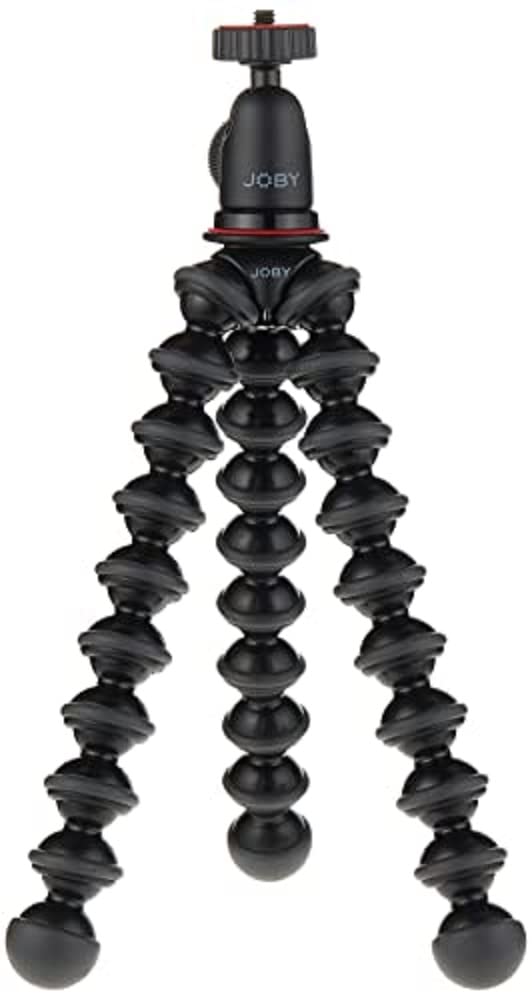 JOBY JB01503-BWW GorillaPod 1K Kit, Flexible Compact Tripod with BallHead for Enhanced Compact and CSC/Mirrorless Camera Up to 1 kg Payload, Black 1K Kit Single