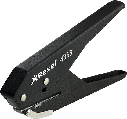 Rexel S120 Plier Hole Punch, Punches Single Holes, 20 Sheet Capacity, Metal, Black, 20120041 1 Black