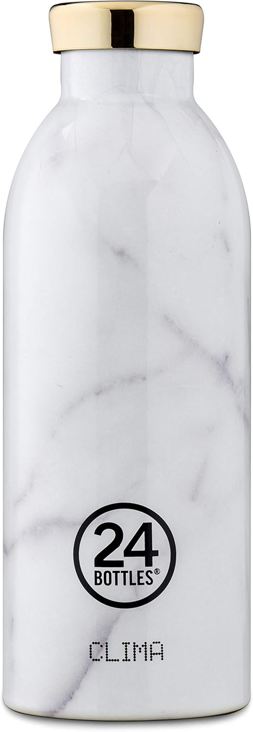 24Bottles Clima Bottle 500 ml Carrara Bottle, Unisex Adult, Multicoloured, 500 ml