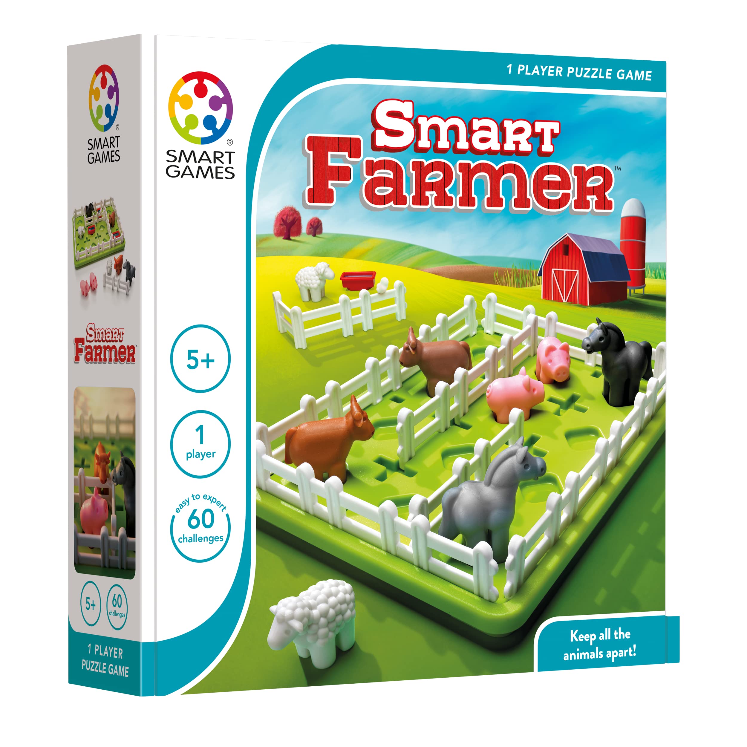 smart games - Smart Farmer, Puzzle Game with 60 Challenges, 4+ Years