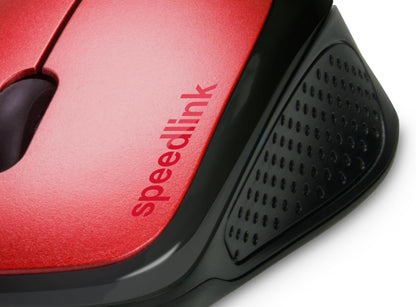 Speedlink Kappa Mouse - 3 Buttons Mouse with USB Connection for Office/Home Office, 1000 DPI, Driverless Installation, Ergonomic Shape for Gaming/PC/Notebook/Laptop, Red Wi