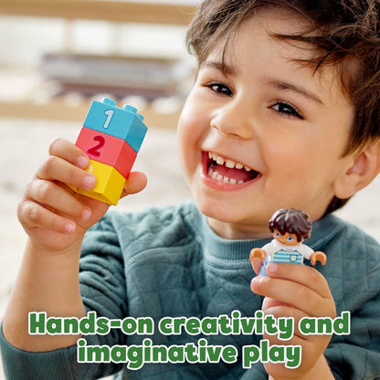 LEGO 10913 DUPLO Classic Brick Box Building Set with Storage, Toy Car, Number Bricks and More, Learning Toys for Toddlers, Boys & Girls 1.5 Years Old