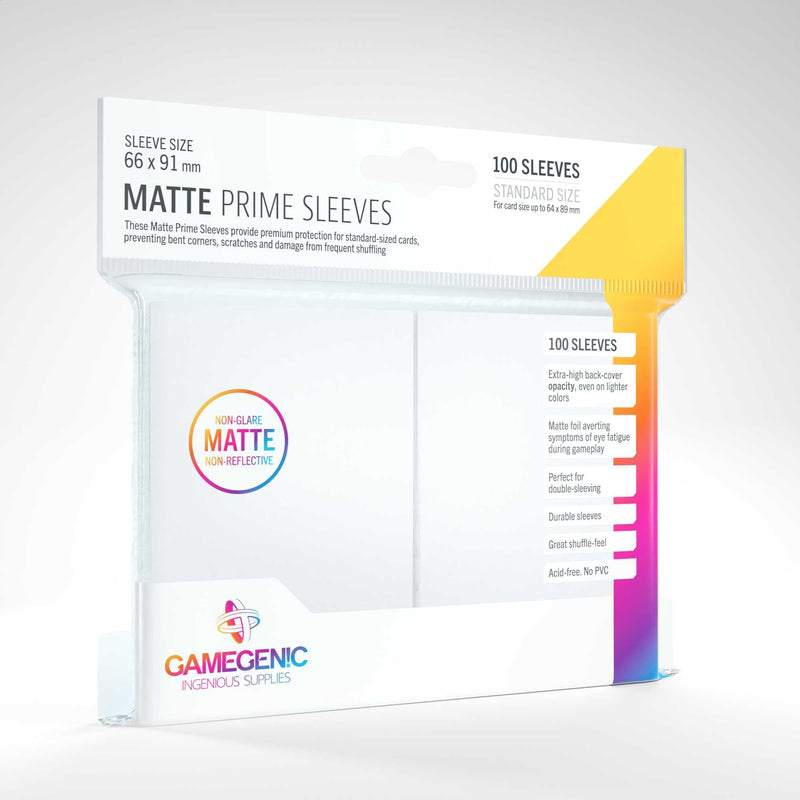 Gamegenic, Matte PRIME Sleeves White, Sleeve color code: Gray