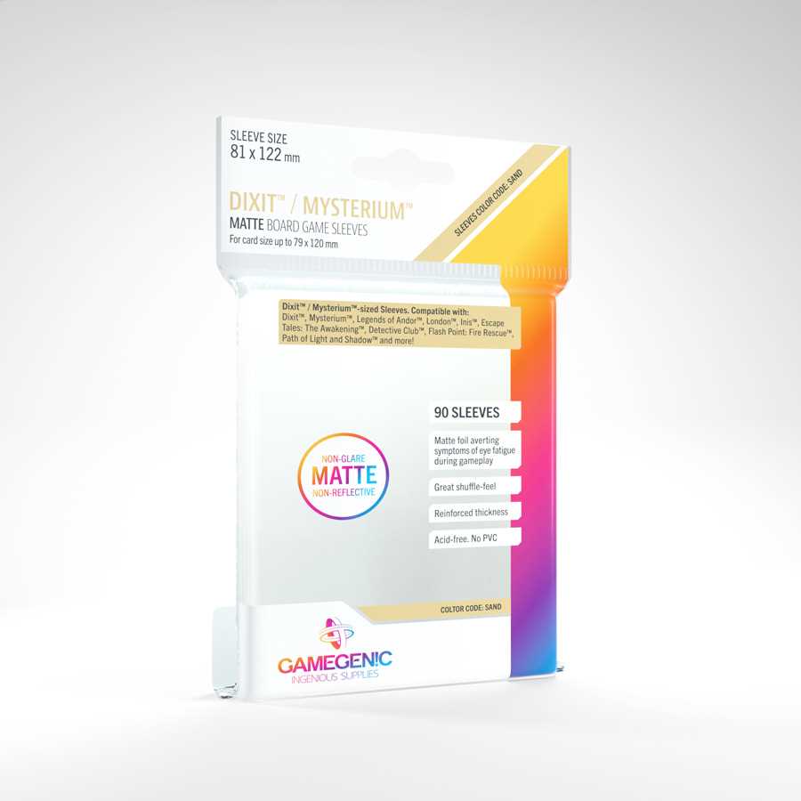 GAMEGEN!C- Matte Dixit Sleeves 81 x 122 mm (90), Clear Colour (GGS10055ML