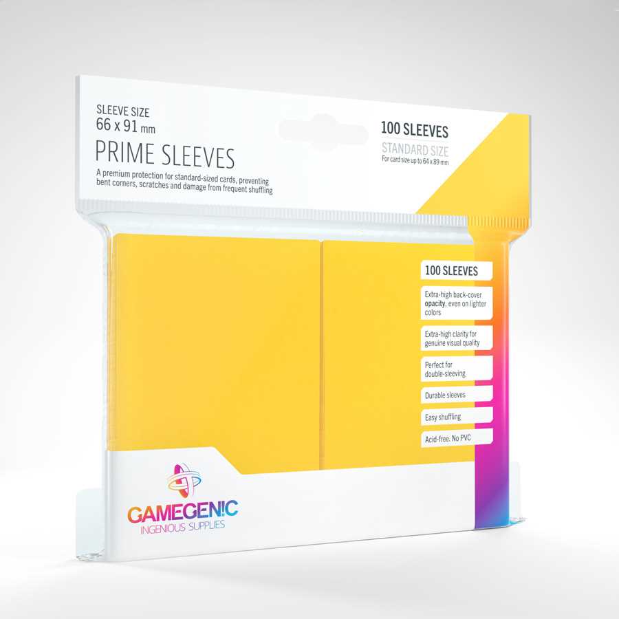 Gamegenic, PRIME Sleeves Yellow, Sleeve color code: Gray