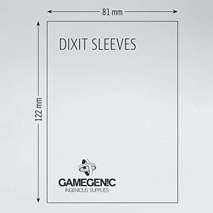GAMEGEN!C GGS10040ML Prime Dixit Sleeves 81x122mm (90), Clear