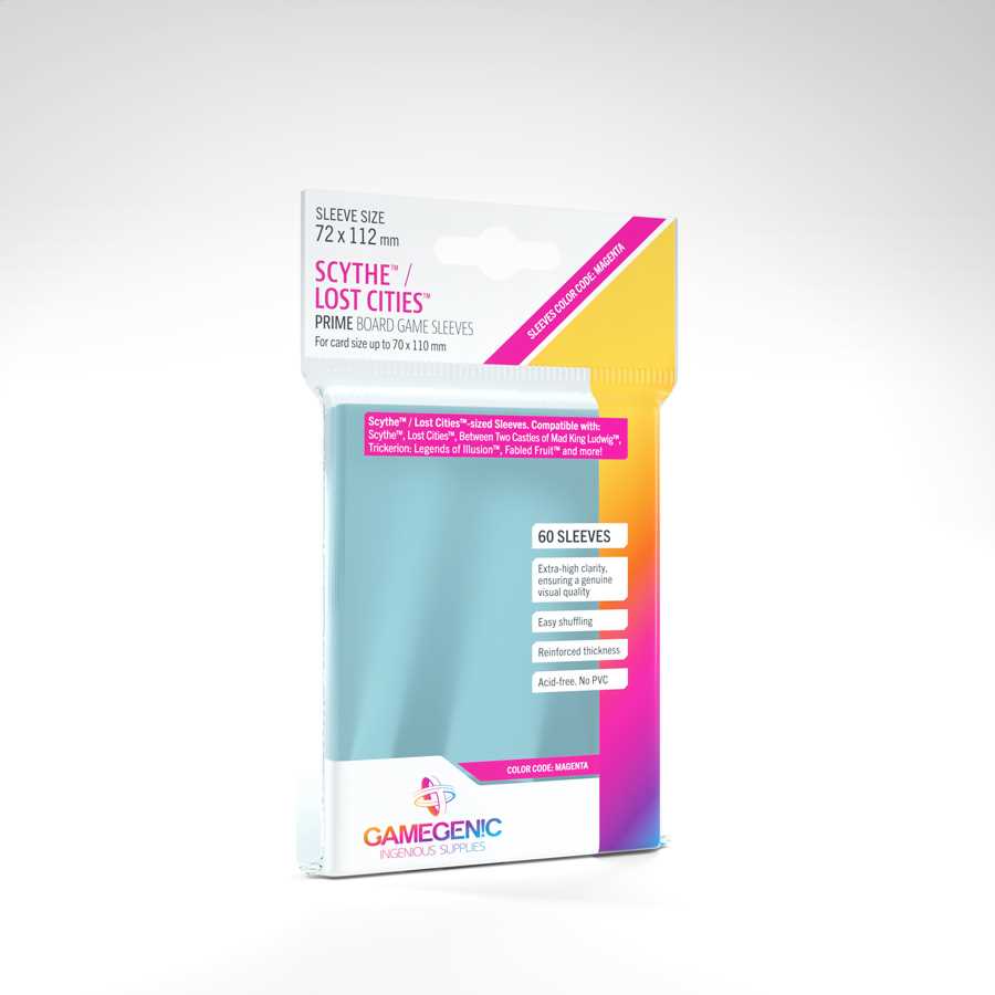 GAMEGEN!C - Prime Scythe/Lost Cities Sleeves 72x112mm (60), Clear (GGS10043ML