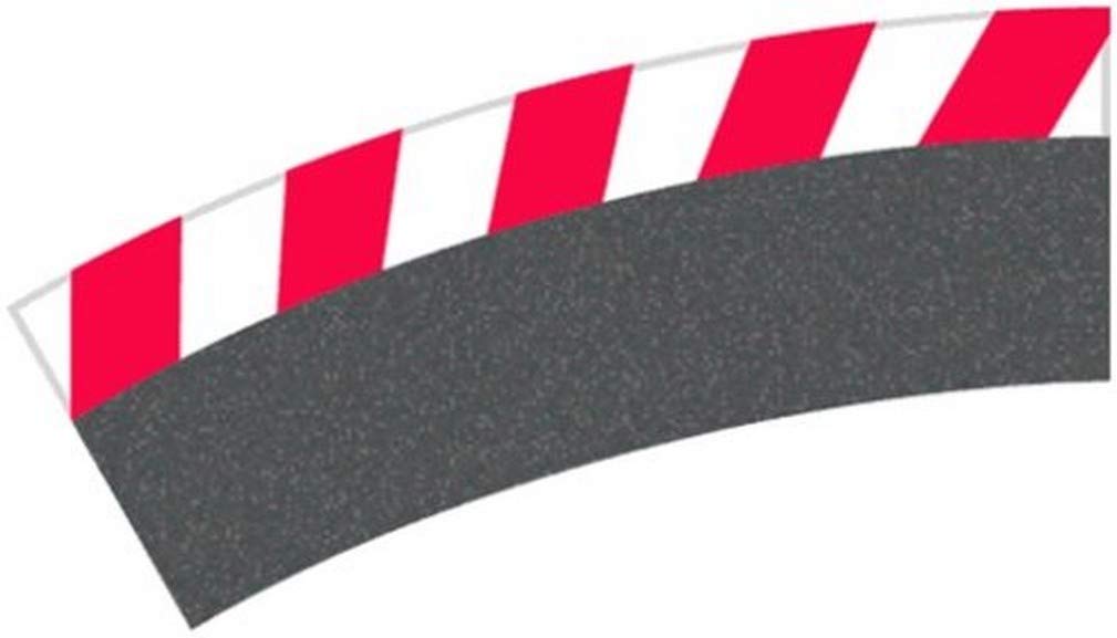 Carrera- Cars Borde Exterior para Curva 1/30° (6), Piezas Finales (2), Multicolor (20020567