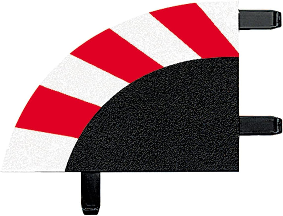 Carrera- Cars Borde Exterior para Curva 1/30° (6), Piezas Finales (2), Multicolor (20020567