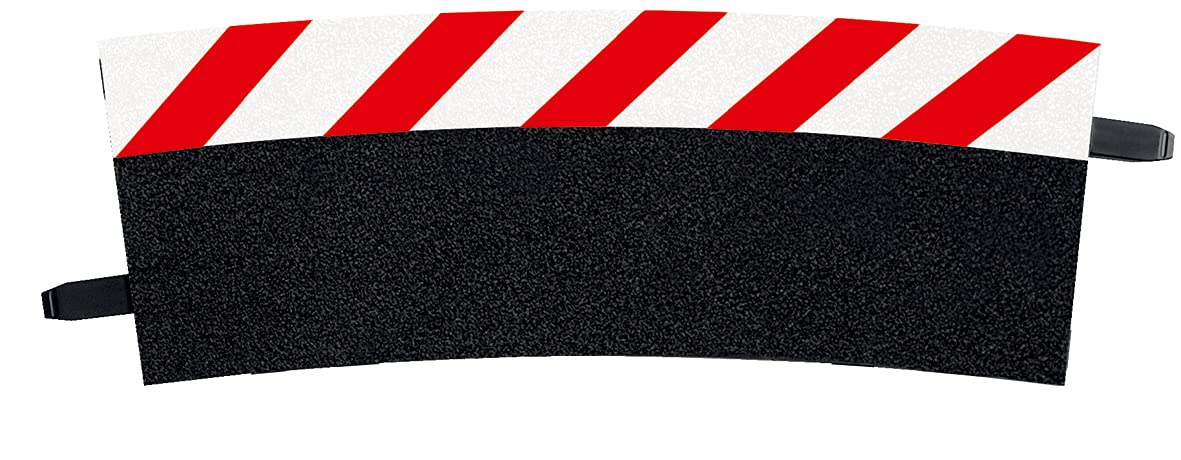 Carrera 20020568 Outside Shoulder Curve 4/15° (12), end Piece (2) Slot Car Track Accessory, Multicoloured