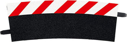 Carrera 20020568 Outside Shoulder Curve 4/15° (12), end Piece (2) Slot Car Track Accessory, Multicoloured