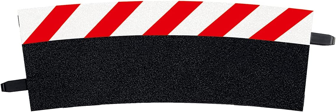 Carrera 20020568 Outside Shoulder Curve 4/15° (12), end Piece (2) Slot Car Track Accessory, Multicoloured