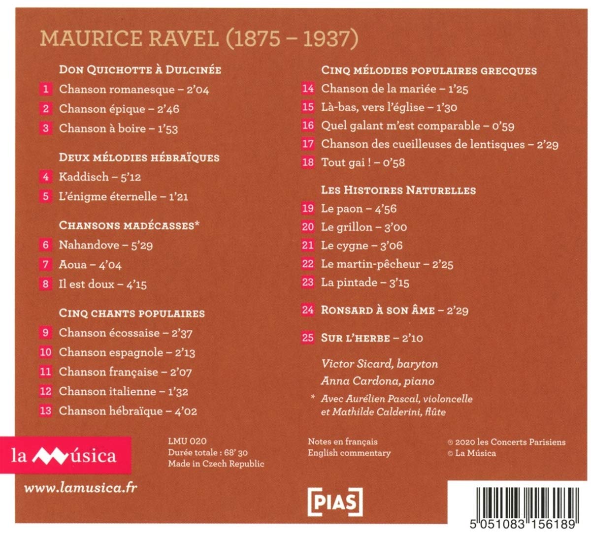 CHANSONS ET MELODIES