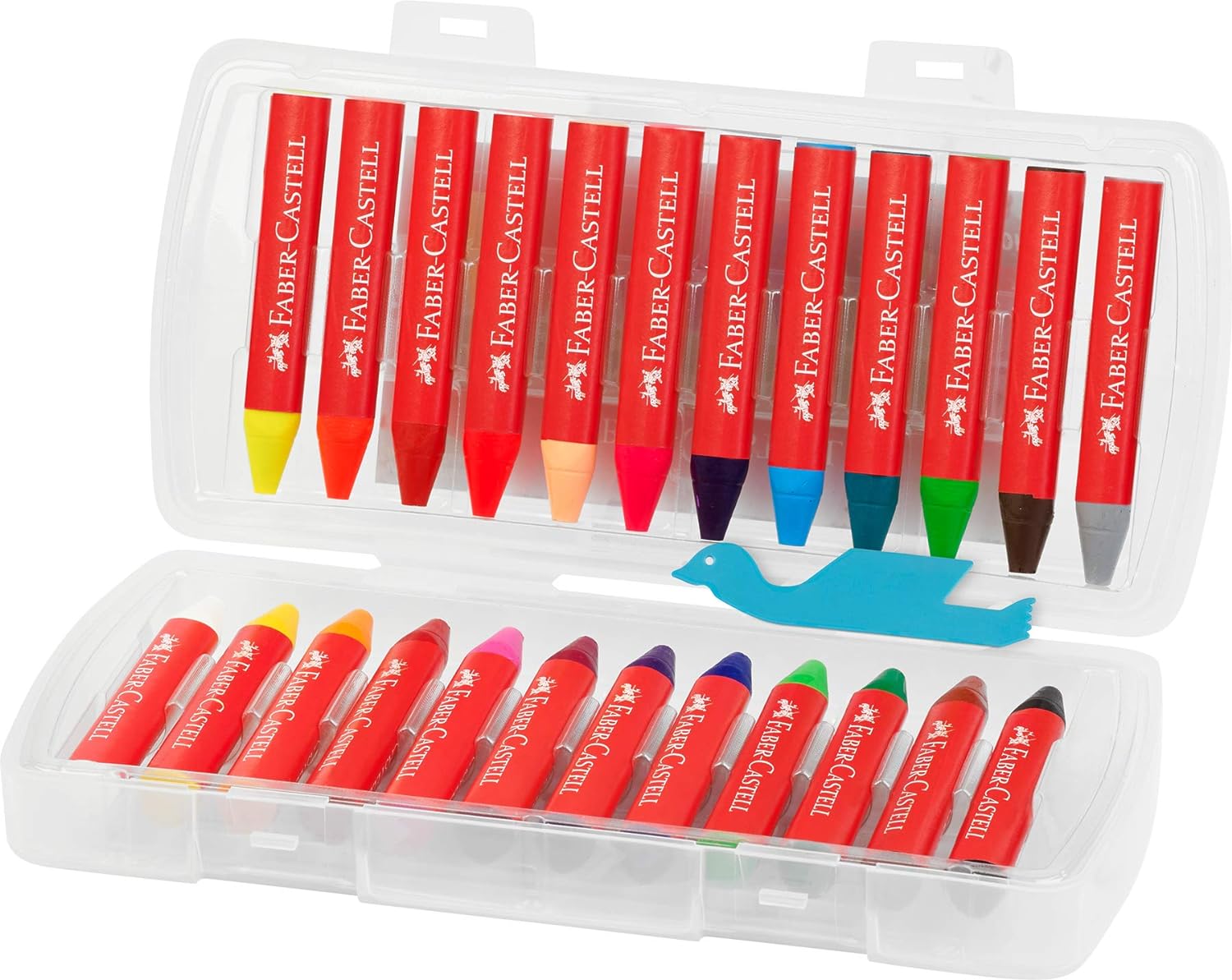Faber-Castell - Jumbo Wax Crayons, 24 pc (120034), Neon