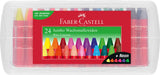 Faber-Castell - Jumbo Wax Crayons, 24 pc (120034), Neon