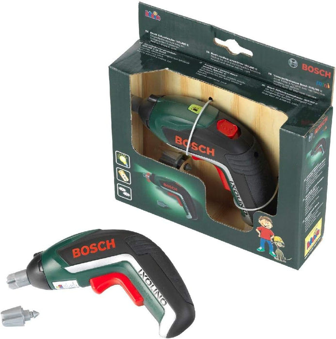 Theo Klein 8300 Bosch Ixolino Cordless Screwdriver I with Light and Sound I Interchangeable Attachments I Toy for Children Aged 3 Years and up Battery operated
