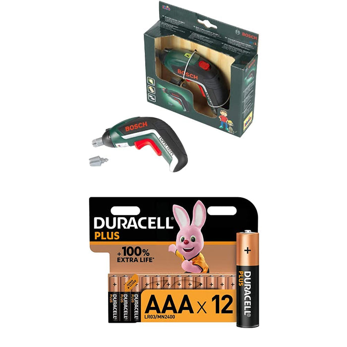 Theo Klein 8300 Bosch Ixolino Cordless Screwdriver I with Light and Sound I Interchangeable Attachments I Toy for Children Aged 3 Years and up Battery operated