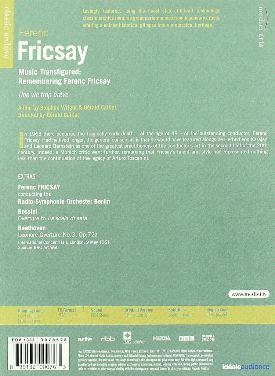 Classic Archive: Music Transfigured: Remembering Ferenc Fricsay