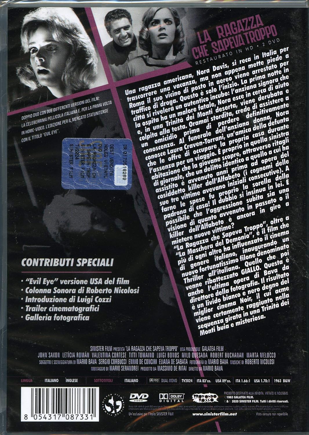 Ragazza Che Sapeva Troppo (La) (Restaurato in Hd) (2 Dvd)