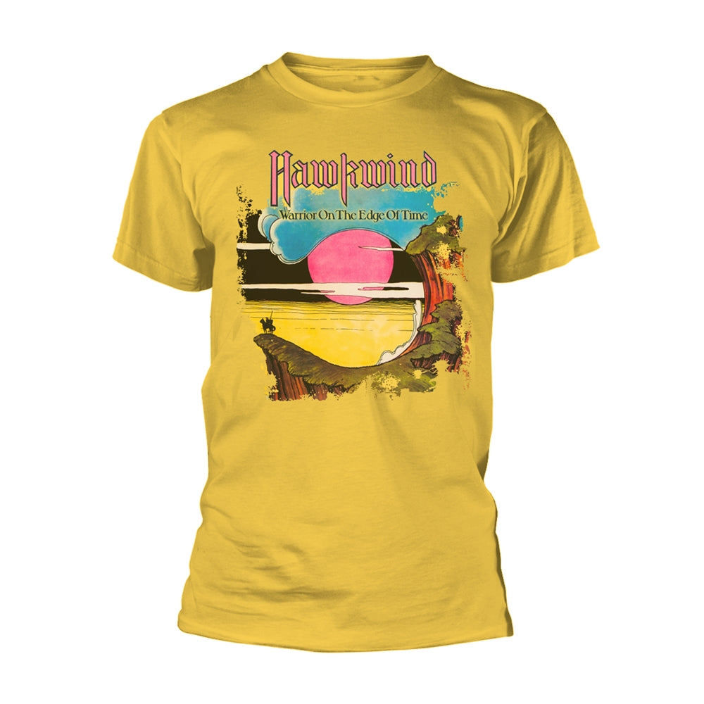 HAWKWIND - WARRIOR ON THE EDGE OF TIME (YELLOW) YELLOW T-Shirt Small