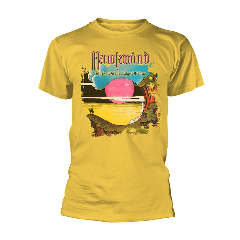 HAWKWIND - WARRIOR ON THE EDGE OF TIME (YELLOW) YELLOW T-Shirt Small