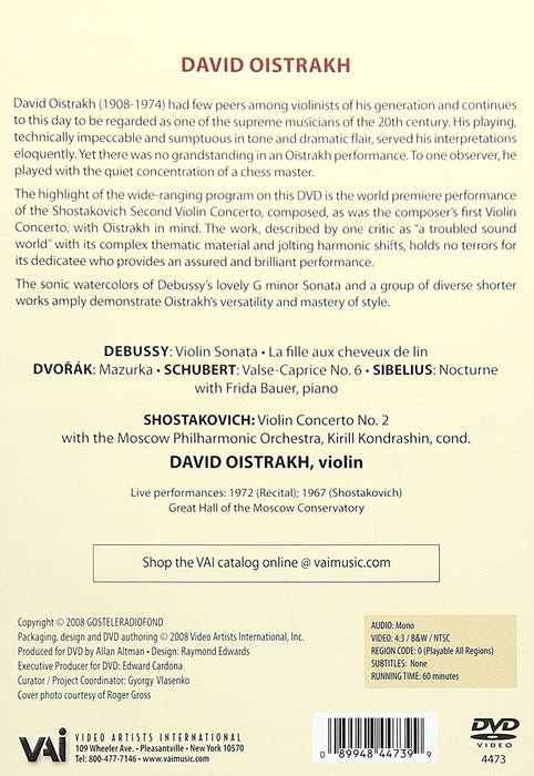 David Oistrakh: Shostakovich 1972