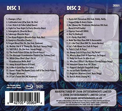 Zoom Karaoke CD+G - Karaoke Kings Vol. 1 - Classic Hip Hop (Double CD+G)  explicit_lyrics