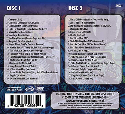 Zoom Karaoke CD+G - Karaoke Kings Vol. 1 - Classic Hip Hop (Double CD+G)  explicit_lyrics