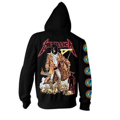 METALLICA - EXECUTIONER (THE UNFORGIVEN) BLACK Hooded Sweatshirt with Zip Small