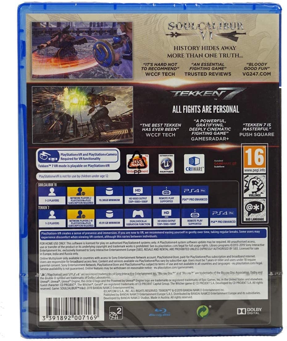 Tekken 7 & SOUL Calibur VI (Double Pack) (PS4