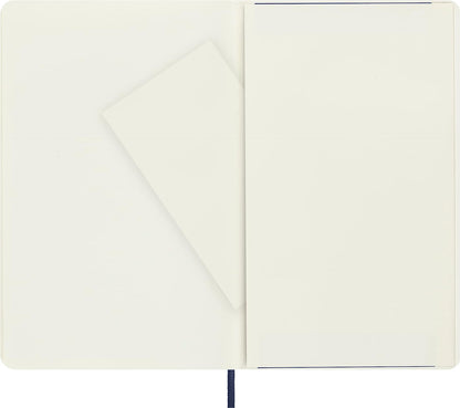 Moleskine Classic Dotted Paper Notebook, Soft Cover and Elastic Closure Journal, Color Sapphire Blue, Size Large 13 x 21 A5, 192 Pages