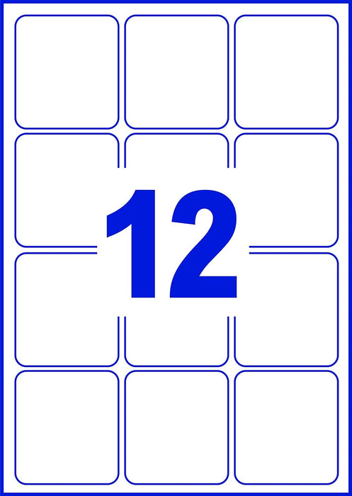 Avery Self Adhesive Address Mailing Labels, Laser Printers, 12 Labels Per A4 Sheet, 1200 Labels, UltraGrip (L7164