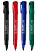 Hainenko Value Bullet Tip Permanent Marker - Assorted Colour (Pack of 4