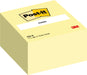 Post-it Sticky Notes Cube Canary Yellow, Pack of 1 Pad, of 450 Sheets, 76 mm x 76 mm, Pink, Yellow, Orange, Green Colors - Self-stick Notes For Note Taking, To Do Lists & Reminders