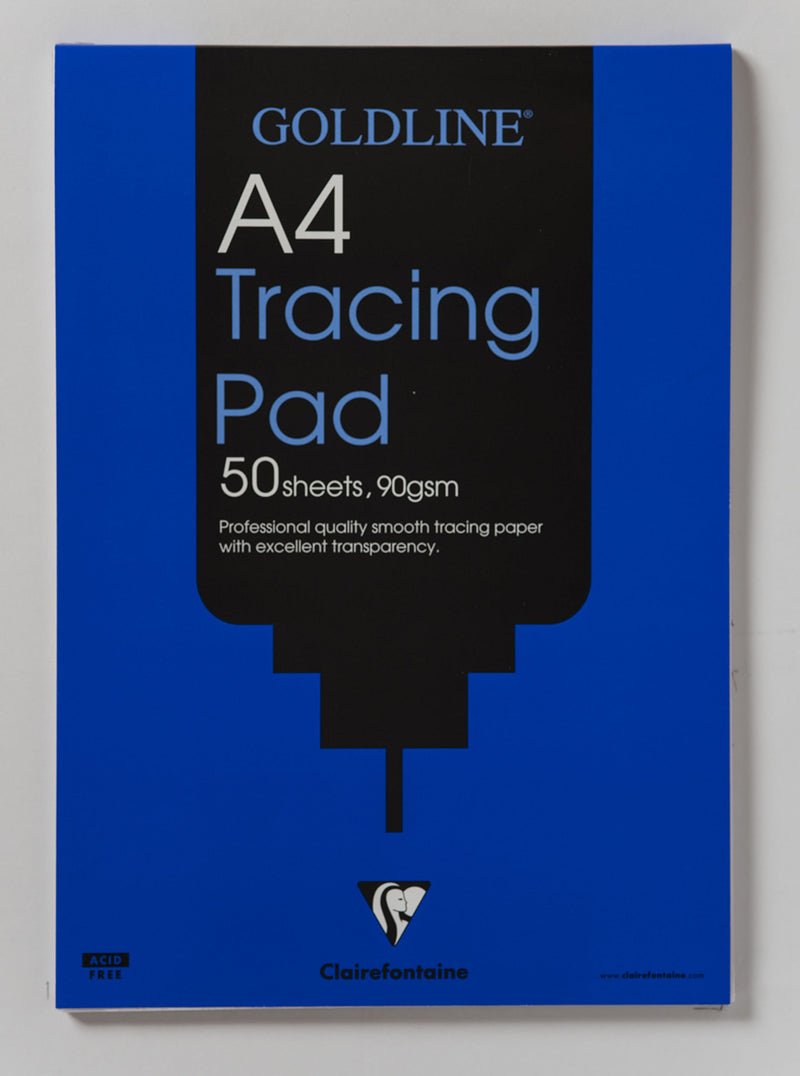 Clairefontaine - Ref GPT1A4Z - Goldline Professional Tracing Pad (Contains 50 Sheets) - A4 (210 x 297mm) in Size, 90gsm Paper, FSC-Certified - Suitable for Tracing Items