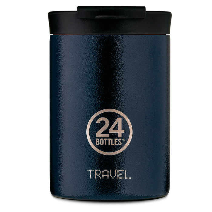 24Bottles Travel Tumbler Stainless Steel in Deep Blue with 350 ml Dimensions 8 cm x 8 cm x 12.5 cm 416