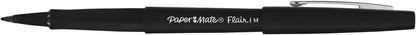 Paper Mate Flair Felt Tip Pens, Medium Point (0.7mm), Black, 36 Count