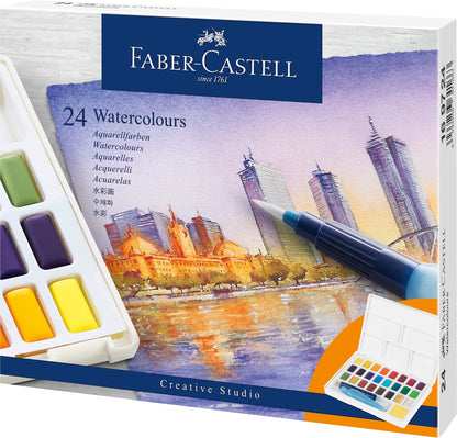 Faber-Castell Watercolour Paints, 24 Colors
