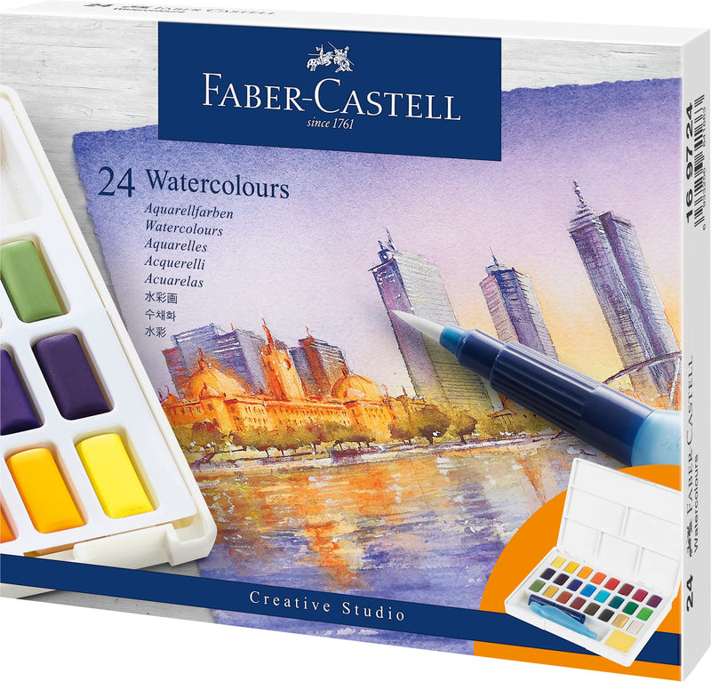 Faber-Castell Watercolour Paints, 24 Colors