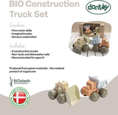 Dantoy Bio-Line Hand Excavator and Lorry Pack of 2 from 24 Months