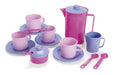 Dantoy Coffee Set For 4, Role Play Tea Party with 17 Pieces Pretend Play Toys for Kids – Princess Pink