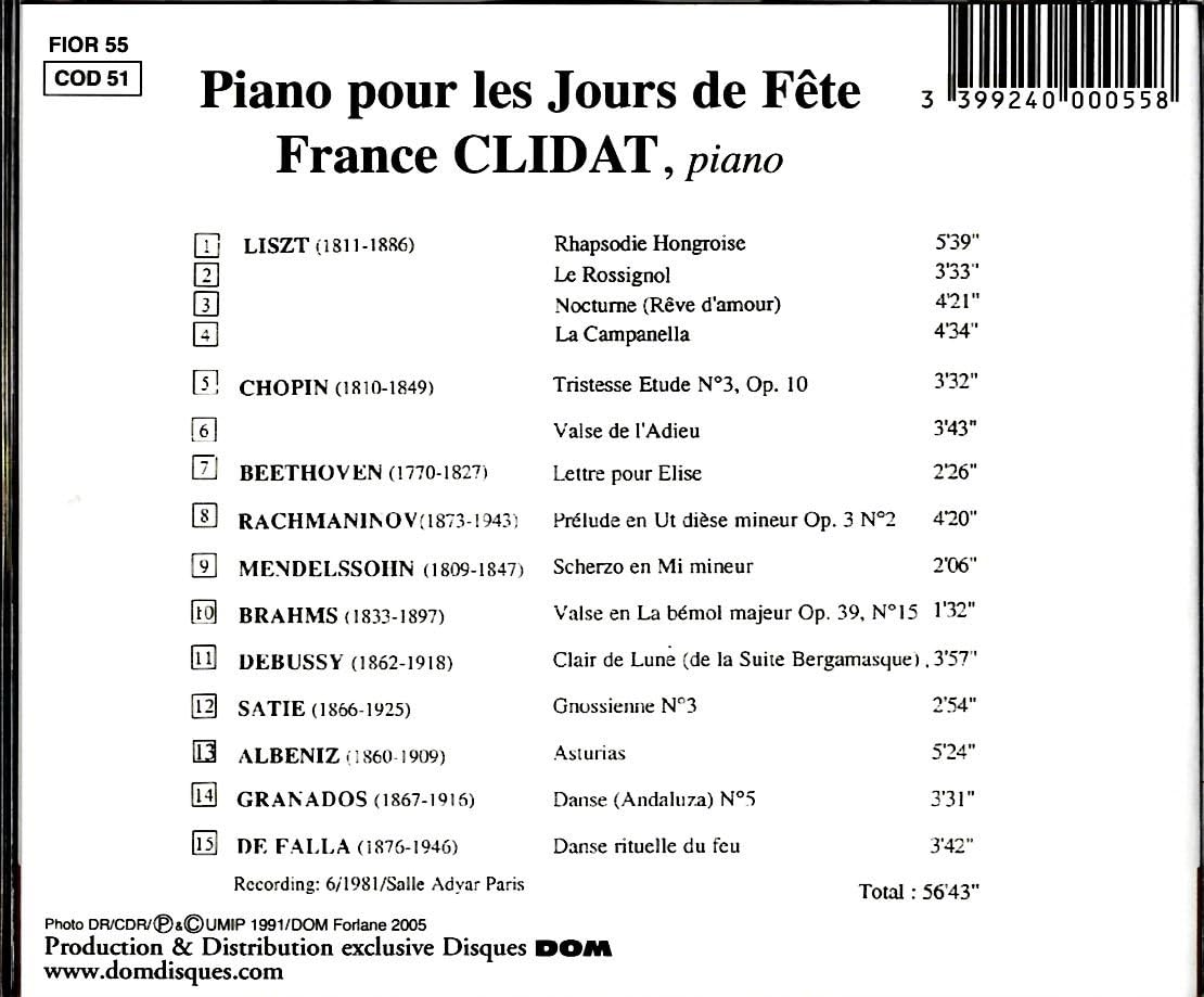 Piano Pour Les Jours De Fête
