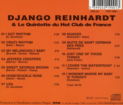 Django Reinhardt & Quintette Du Hot Club De France
