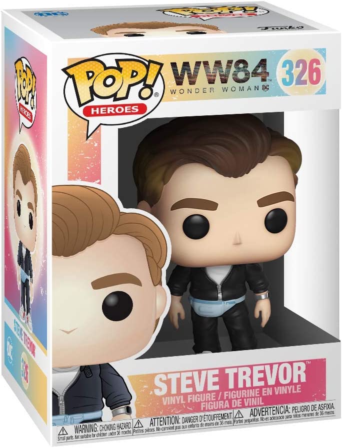 Funko POP! Heroes: WW 1984- Steve Trevor - (80s) - Wonder Woman 1984 - Collectable Vinyl Figure - Gift Idea - Official Merchandise - Toys for Kids & Adults - Movies Fans - Model Figure for Collectors