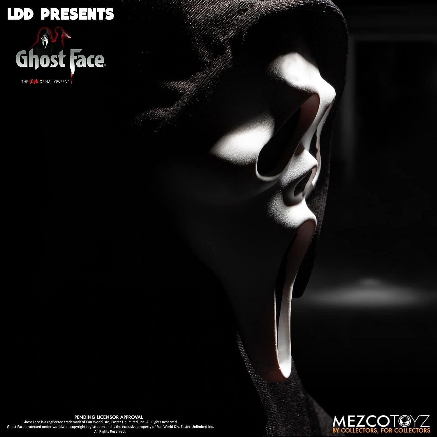 Mezco Living Dead Dolls Scream Ghost Face Standard, Black, 696198996142