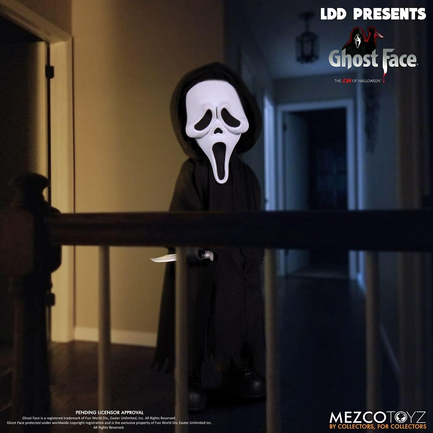 Mezco Living Dead Dolls Scream Ghost Face Standard, Black, 696198996142