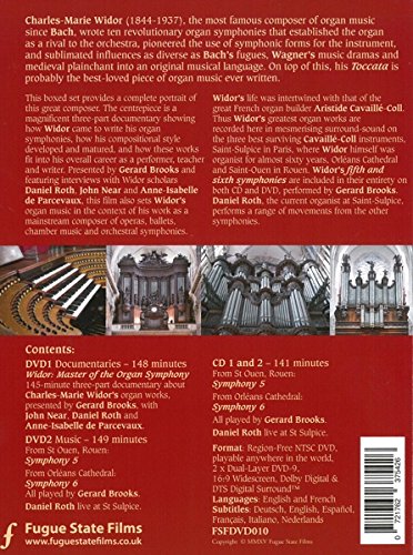Widor: Master of the Organ Symphony, Documentary on 2 DVDs and 2 CDs