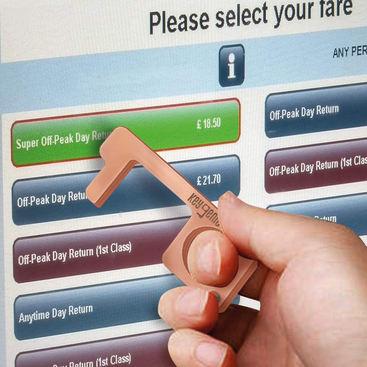 Key Genie Rose Gold No Contact Hook