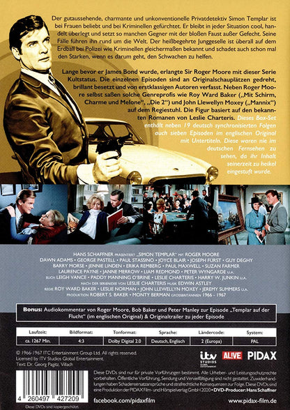 Simon Templar, Vol. 1 / 26 Folgen der Kultserie mit James-Bond-Darsteller Roger Moore (Pidax Serien-Klassiker