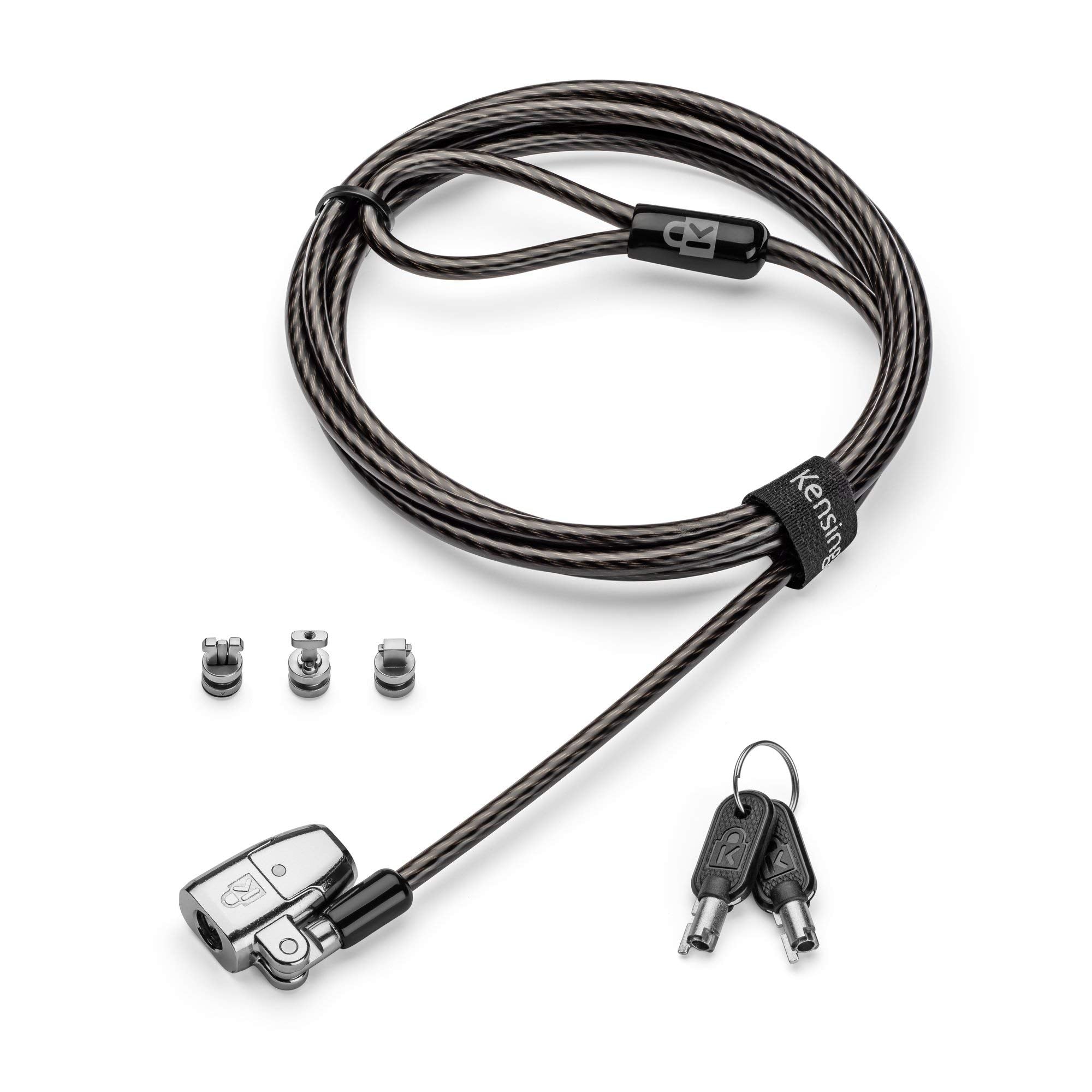 Kensington ClickSafe 2.0 3-in-1 Keyed Laptop Lock (T-Bar, Nano & Wedge Anchors